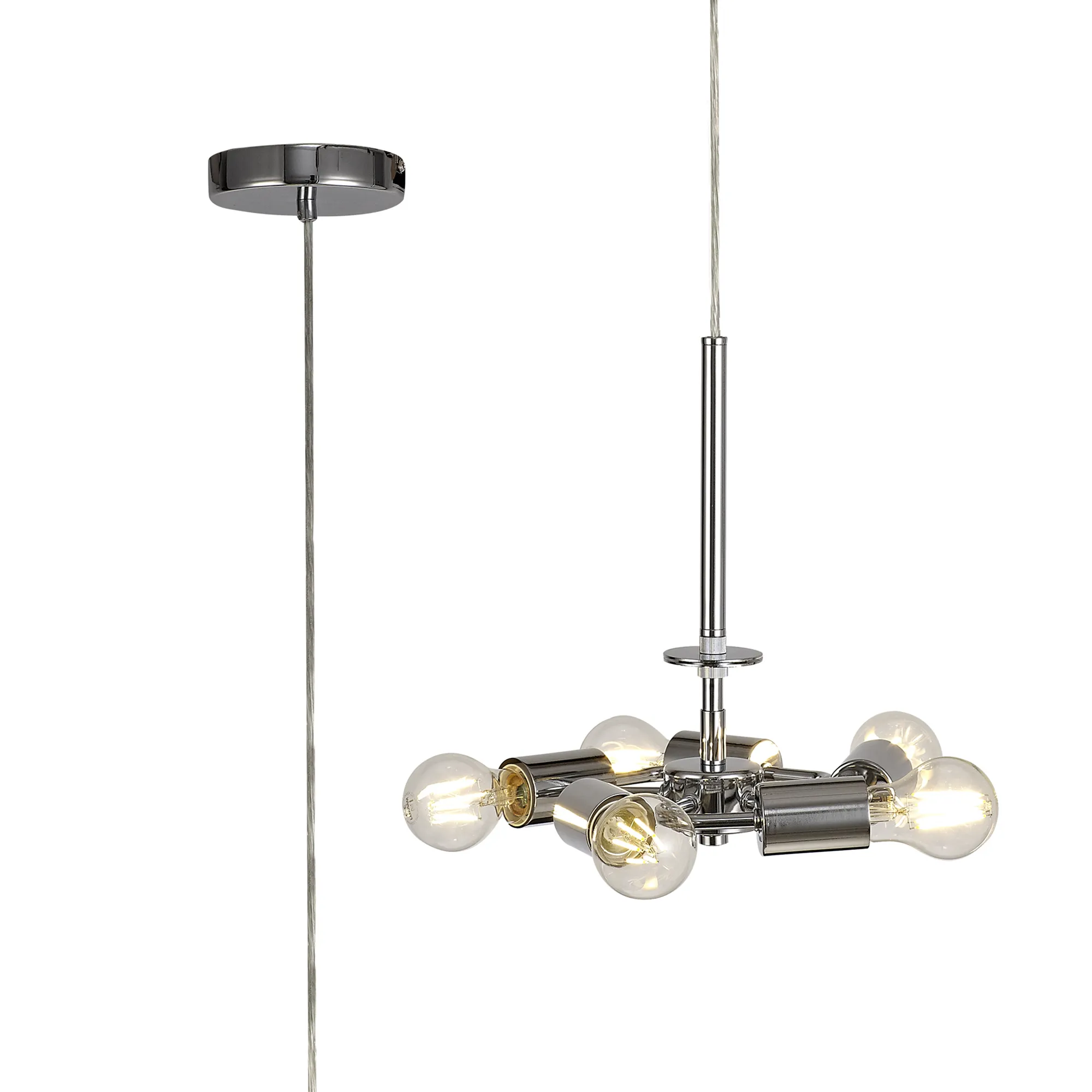 D0509  Baymont Pendant 5 Light Polished Chrome